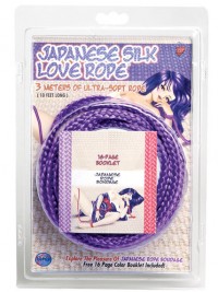 Lano pro bondáž - Japanese Silk Love Rope - Fialová