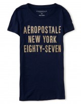 Dámské triko Aero NY 87 Graphic T Shirt - Tmavě Modrá