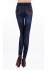 Dámské dlouhé legíny jeans - Dark Blue