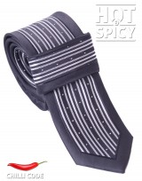 Úzká kravata slim - Černá Star way