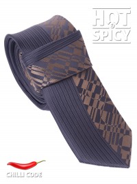 Úzká kravata slim - Černá Brick