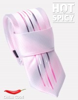 Úzká kravata slim - Růžová Variety