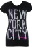Dámské triko Painted NYC - Černá