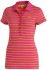 Dámské triko Active Striped Polo - Růžová